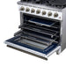 Forno Massimo 36-Inch White Freestanding Gas Range, 6 Sealed Burners, Convection Oven, Energy Efficient