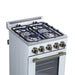 Forno Lamazze 20 Inch Freestanding Gas Range in White, Compact Design
