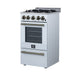 Forno Lamazze 20 Inch Freestanding Gas Range in White, Compact Design
