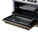 Forno - 36" Gas Range, 6 burners, in white with copper Trim