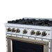 Forno - 36" Gas Range, 6 burners, in white with copper Trim