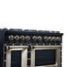 Forno - 48" Gas Range, 8 burners, in Black with copper Trim