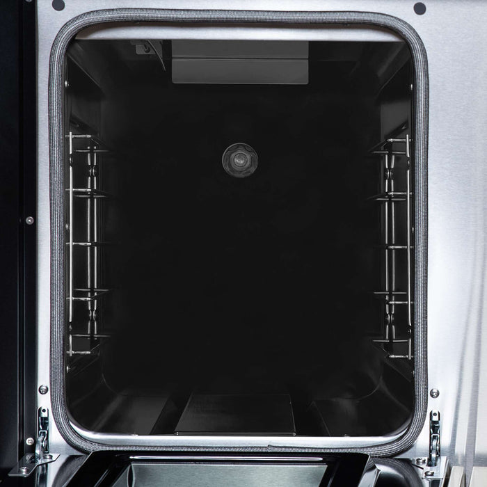 Forno - 48" Gas Range, 8 burners, in Black with copper Trim