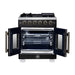 Forno Capriasca 30-Inch Freestanding French Door Gas Range, 4 Burners, Convection Oven, Energy Efficient