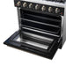 Forno Galiano 36-inch Freestanding Gas Range in Black with Antique Brass Design, 6 Burners, 83,000 BTU, 5.36 cu.ft. Convection Oven
