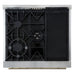 Giovanni 30-inch Gas Range White & Antique Brass Design, 5 Burners 67,000 BTU, 4.32 cu.ft. Convection Oven