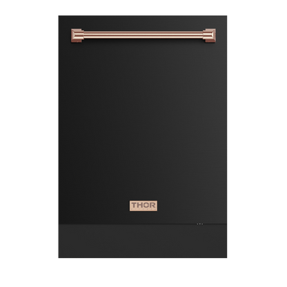 Gordon Ramsay by THOR Kitchen 24" Dishwasher in Matte Black with Stainless Steel Accents, DW24X8BA00