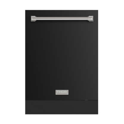 Gordon Ramsay by THOR Kitchen 24" Dishwasher in Matte Black with Stainless Steel Accents, DW24X8BA00