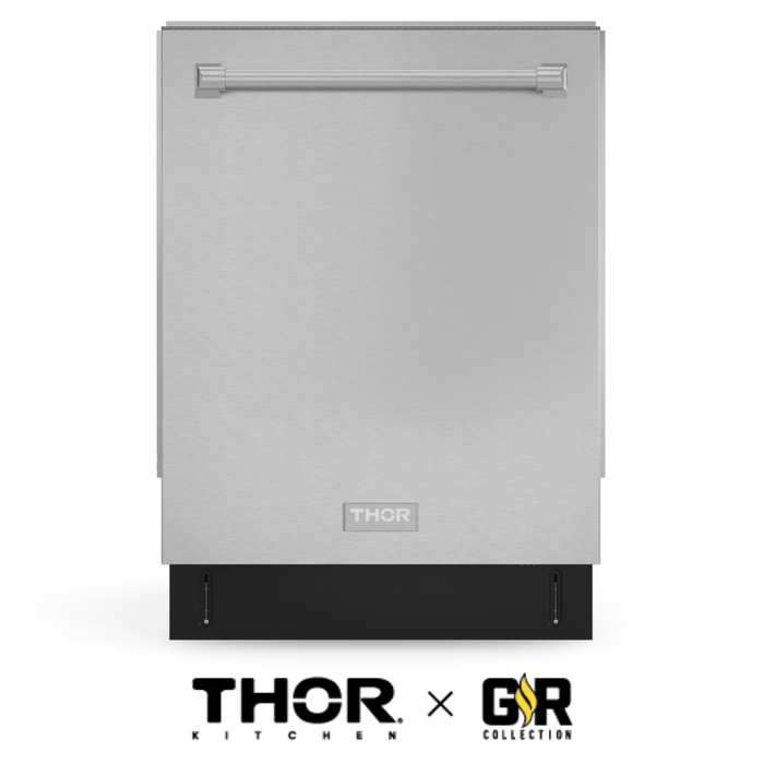 Gordon Ramsay by THOR Kitchen 24" Dishwasher in Matte Black with Stainless Steel Accents, DW24X8BA99