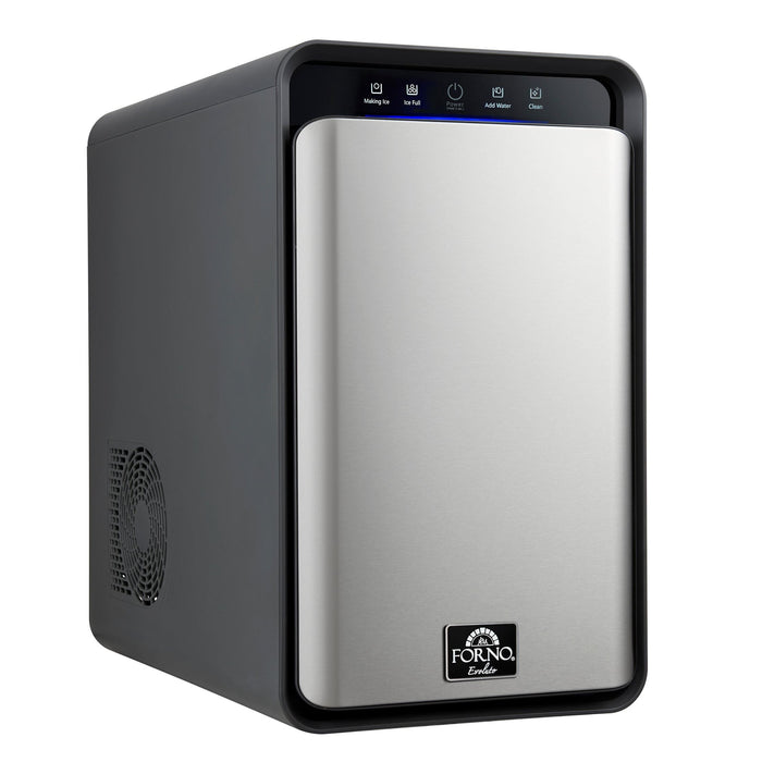 Sferico 11-in Ice Maker, Silver, 32 clear 2-in slow-melting spheres daily, stores more than 10 balls