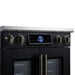 Forno Maximus 30-Inch Induction Range, French Door, 4 Cooking Zones, 4.32 Cu. Ft. Convection Oven, Air Sous Vide, Air Fry Basket, Black - FFSIN0932-30BLK