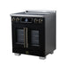 Forno Maximus 30-Inch Induction Range, French Door, 4 Cooking Zones, 4.32 Cu. Ft. Convection Oven, Air Sous Vide, Air Fry Basket, Black - FFSIN0932-30BLK