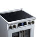Forno Maximus 30-Inch Induction Range, French Door, 4 Cooking Zones, 4.32 Cu. Ft. Convection Oven, Air Sous Vide, Air Fry Basket, White - FFSIN0932-30WHT