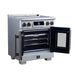 Forno Maximus 30-Inch Induction Range, French Door, 4 Cooking Zones, 4.32 Cu. Ft. Convection Oven, Air Sous Vide, Air Fry Basket, White - FFSIN0932-30WHT