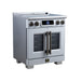 Forno Maximus 30-Inch Induction Range, French Door, 4 Cooking Zones, 4.32 Cu. Ft. Convection Oven, Air Sous Vide, Air Fry Basket, White - FFSIN0932-30WHT