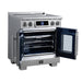 Forno Maximus 30-Inch Induction Range, French Door, 4 Cooking Zones, 4.32 Cu. Ft. Convection Oven, Air Sous Vide, Air Fry Basket, Stainless Steel - FFSIN0932-30