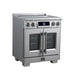 Forno Maximus 30-Inch Induction Range, French Door, 4 Cooking Zones, 4.32 Cu. Ft. Convection Oven, Air Sous Vide, Air Fry Basket, Stainless Steel - FFSIN0932-30