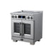 Forno Maximus 30-Inch Induction Range, French Door, 4 Cooking Zones, 4.32 Cu. Ft. Convection Oven, Air Sous Vide, Air Fry Basket, Stainless Steel - FFSIN0932-30