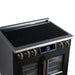 Forno Maximus 36-Inch Induction Range, French Door, 5 Cooking Zones, 5.36 Cu. Ft. Convection Oven, Air Sous Vide, Air Fry Basket, Black - FFSIN0932-36BLK