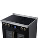 Forno Maximus 36-Inch Induction Range, French Door, 5 Cooking Zones, 5.36 Cu. Ft. Convection Oven, Air Sous Vide, Air Fry Basket, Black - FFSIN0932-36BLK