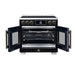 Forno Maximus 36-Inch Induction Range, French Door, 5 Cooking Zones, 5.36 Cu. Ft. Convection Oven, Air Sous Vide, Air Fry Basket, Black - FFSIN0932-36BLK