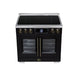 Forno Maximus 36-Inch Induction Range, French Door, 5 Cooking Zones, 5.36 Cu. Ft. Convection Oven, Air Sous Vide, Air Fry Basket, Black - FFSIN0932-36BLK
