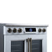 Forno Maximus 36-Inch Induction Range, French Door, 5 Cooking Zones, 5.36 Cu. Ft. Convection Oven, Air Sous Vide, Air Fry Basket, White - FFSIN0932-36WHT