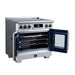 Forno Maximus 36-Inch Induction Range, French Door, 5 Cooking Zones, 5.36 Cu. Ft. Convection Oven, Air Sous Vide, Air Fry Basket, White - FFSIN0932-36WHT