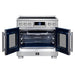 Forno Maximus 36-Inch Induction Range, French Door, 5 Cooking Zones, 5.36 Cu. Ft. Convection Oven, Air Sous Vide, Air Fry Basket, Stainless Steel - FFSIN0932-36