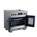 Forno Maximus 36-Inch Induction Range, French Door, 5 Cooking Zones, 5.36 Cu. Ft. Convection Oven, Air Sous Vide, Air Fry Basket, Stainless Steel - FFSIN0932-36