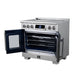 Forno Maximus 36-Inch Induction Range, French Door, 5 Cooking Zones, 5.36 Cu. Ft. Convection Oven, Air Sous Vide, Air Fry Basket, Stainless Steel - FFSIN0932-36