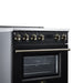 Forno Torino 30 Inch Induction Range, 8,800W Cooktop, 4.32 Cu. Ft. True Convection Oven, Air Fry, Air Sous Vide, Smudge Resistant, Black - FFSIN0936-30BLK