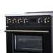 Forno Torino 30 Inch Induction Range, 8,800W Cooktop, 4.32 Cu. Ft. True Convection Oven, Air Fry, Air Sous Vide, Smudge Resistant, Black - FFSIN0936-30BLK