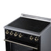 Forno Torino 30 Inch Induction Range, 8,800W Cooktop, 4.32 Cu. Ft. True Convection Oven, Air Fry, Air Sous Vide, Smudge Resistant, Black - FFSIN0936-30BLK
