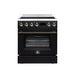 Forno Torino 30 Inch Induction Range, 8,800W Cooktop, 4.32 Cu. Ft. True Convection Oven, Air Fry, Air Sous Vide, Smudge Resistant, Black - FFSIN0936-30BLK