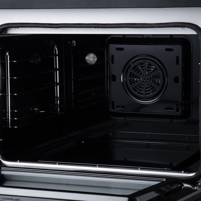 Forno Torino 30 Inch Induction Range, 8,800W Cooktop, 4.32 Cu. Ft. True Convection Oven, Air Fry, Air Sous Vide, Smudge Resistant, Black - FFSIN0936-30BLK