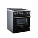 Forno Torino 30 Inch Induction Range, 8,800W Cooktop, 4.32 Cu. Ft. True Convection Oven, Air Fry, Air Sous Vide, Smudge Resistant, Black - FFSIN0936-30BLK