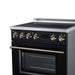 Forno Torino 30 Inch Induction Range, 8,800W Cooktop, 4.32 Cu. Ft. True Convection Oven, Air Fry, Air Sous Vide, Smudge Resistant, Black - FFSIN0936-30BLK