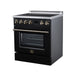 Forno Torino 30 Inch Induction Range, 8,800W Cooktop, 4.32 Cu. Ft. True Convection Oven, Air Fry, Air Sous Vide, Smudge Resistant, Black - FFSIN0936-30BLK