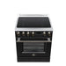 Forno Torino 30 Inch Induction Range, 8,800W Cooktop, 4.32 Cu. Ft. True Convection Oven, Air Fry, Air Sous Vide, Smudge Resistant, Black - FFSIN0936-30BLK