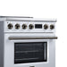 Forno Torino 30 Inch Induction Range, 8,800W Cooktop, 4.32 Cu. Ft. True Convection Oven, Air Fry, Air Sous Vide, Smudge Resistant, White - FFSIN0936-30WHT
