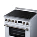 Forno Torino 30 Inch Induction Range, 8,800W Cooktop, 4.32 Cu. Ft. True Convection Oven, Air Fry, Air Sous Vide, Smudge Resistant, White - FFSIN0936-30WHT