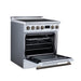 Forno Torino 30 Inch Induction Range, 8,800W Cooktop, 4.32 Cu. Ft. True Convection Oven, Air Fry, Air Sous Vide, Smudge Resistant, White - FFSIN0936-30WHT