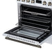 Forno Torino 30 Inch Induction Range, 8,800W Cooktop, 4.32 Cu. Ft. True Convection Oven, Air Fry, Air Sous Vide, Smudge Resistant, White - FFSIN0936-30WHT
