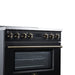 Forno Torino 36 Inch Induction Range, 10,900W Cooktop, 5.36 Cu. Ft. True Convection Oven, Air Fry, Air Sous Vide, Smudge Resistant, Black - FFSIN0936-36BLK
