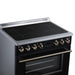 Forno Torino 36 Inch Induction Range, 10,900W Cooktop, 5.36 Cu. Ft. True Convection Oven, Air Fry, Air Sous Vide, Smudge Resistant, Black - FFSIN0936-36BLK