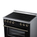 Forno Torino 36 Inch Induction Range, 10,900W Cooktop, 5.36 Cu. Ft. True Convection Oven, Air Fry, Air Sous Vide, Smudge Resistant, Black - FFSIN0936-36BLK