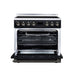 Forno Torino 36 Inch Induction Range, 10,900W Cooktop, 5.36 Cu. Ft. True Convection Oven, Air Fry, Air Sous Vide, Smudge Resistant, Black - FFSIN0936-36BLK