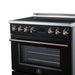 Forno Torino 36 Inch Induction Range, 10,900W Cooktop, 5.36 Cu. Ft. True Convection Oven, Air Fry, Air Sous Vide, Smudge Resistant, Black - FFSIN0936-36BLK