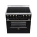 Forno Torino 36 Inch Induction Range, 10,900W Cooktop, 5.36 Cu. Ft. True Convection Oven, Air Fry, Air Sous Vide, Smudge Resistant, Black - FFSIN0936-36BLK